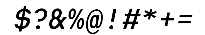 Heimat Mono SemiBold Italic Font OTHER CHARS