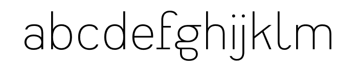 Heimat Sans ExtraLight Font LOWERCASE