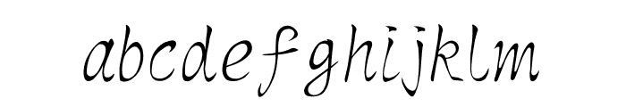 Hellofont ID ShouJinShu Regular Font LOWERCASE