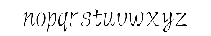 Hellofont ID ShouJinShu Regular Font LOWERCASE