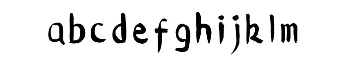 Hellofont ID ShouXieQiShu Regular Font LOWERCASE