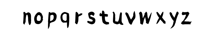 Hellofont ID ShouXieQiShu Regular Font LOWERCASE