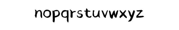 Hellofont Id Shouxietongzhenti Regular Font LOWERCASE