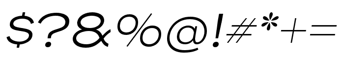Henderson Sans Basic Light Italic Font OTHER CHARS