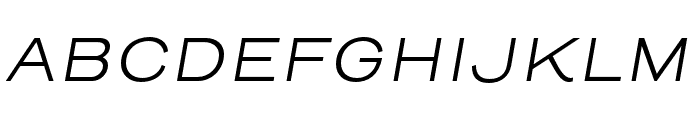 Henderson Sans Basic Light Italic Font UPPERCASE