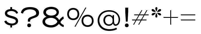 Henderson Sans Basic Regular Font OTHER CHARS