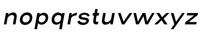 Henderson Sans Basic SemiBold Italic Font LOWERCASE