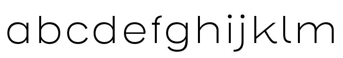 Henderson Sans ExtraLight Font LOWERCASE