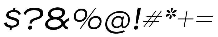 Henderson Sans Regular Italic Font OTHER CHARS