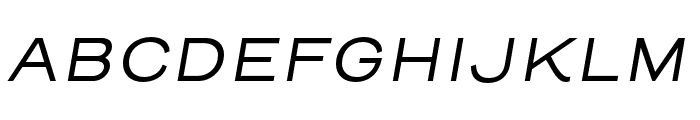 Henderson Sans Regular Italic Font UPPERCASE