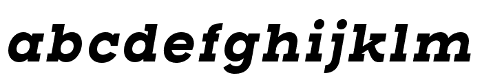 Henderson Slab Basic Bold Italic Font LOWERCASE