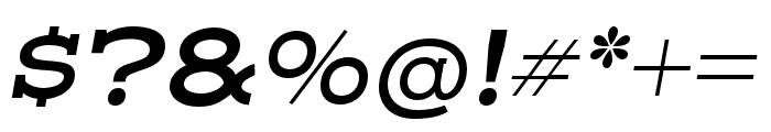 Henderson Slab Basic SemiBold Italic Font OTHER CHARS