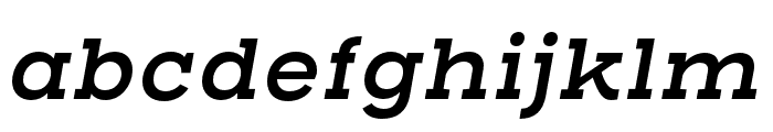 Henderson Slab Basic SemiBold Italic Font LOWERCASE