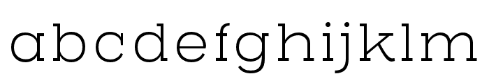 Henderson Slab ExtraLight Font LOWERCASE
