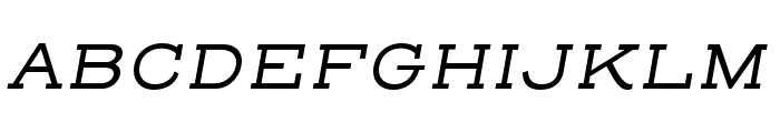 Henderson Slab Regular Italic Font UPPERCASE