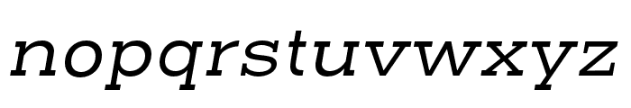 Henderson Slab Regular Italic Font LOWERCASE