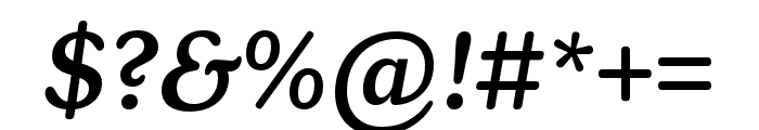 Henriette Compressed Medium Italic Font OTHER CHARS