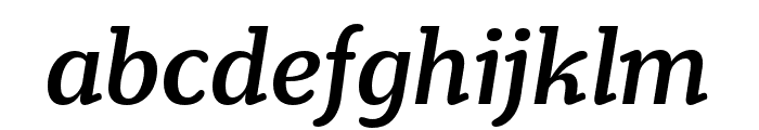 Henriette Compressed Medium Italic Font LOWERCASE