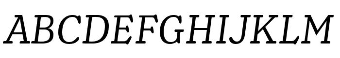 Henriette Condensed Regular Italic Font UPPERCASE