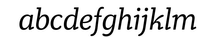 Henriette Regular Italic Font LOWERCASE