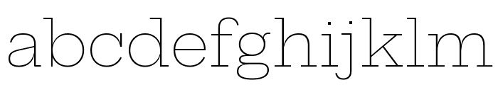 Hepta Slab Thin Font LOWERCASE