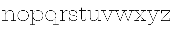 Hepta Slab Thin Font LOWERCASE