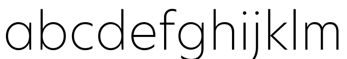 Hero New UltraLight Font LOWERCASE