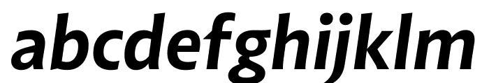 Highgate Bold Italic Font LOWERCASE