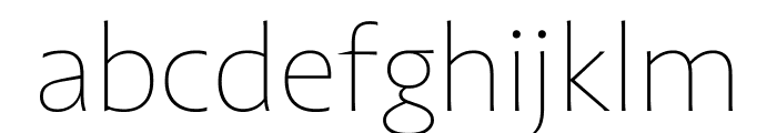 Highgate Hairline Italic Font LOWERCASE