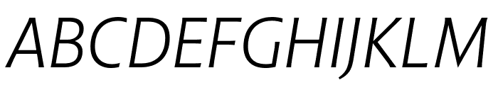 Highgate Light Italic Font UPPERCASE