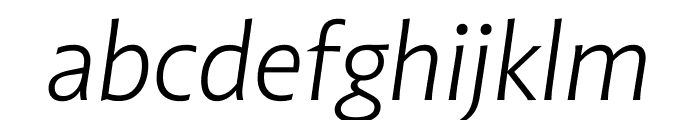 Highgate Light Italic Font LOWERCASE