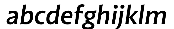 Highgate SemiBold Italic Font LOWERCASE