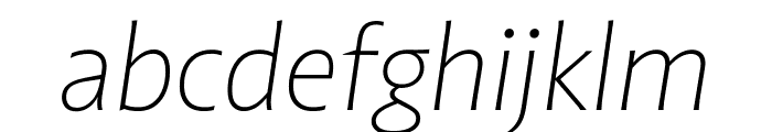 Highgate Thin Italic Font LOWERCASE