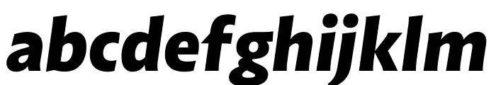 Highgate XBold Italic Font LOWERCASE