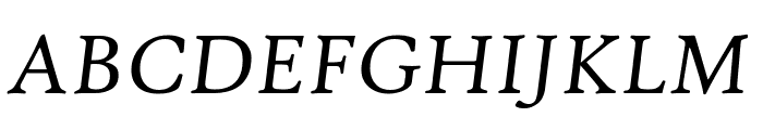 Hightower TextItalic Font UPPERCASE