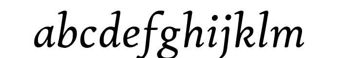 Hightower TextItalic Font LOWERCASE