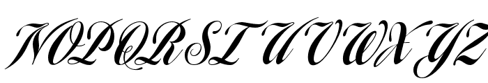 Homage Script Regular Font UPPERCASE