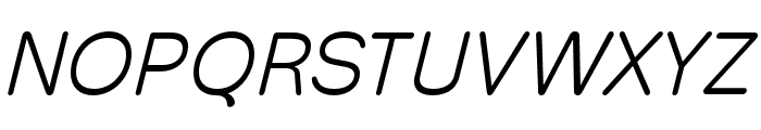 Hoss Round Light Italic Font UPPERCASE