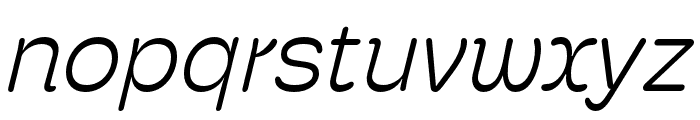 Hoss Round Light Italic Font LOWERCASE