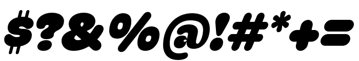 Hoss Round Narrow Ultra Italic Font OTHER CHARS