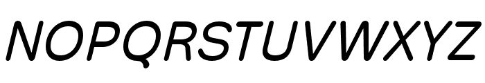 Hoss Round Regular Italic Font UPPERCASE