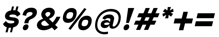 Hoss Sharp Bold Italic Font OTHER CHARS