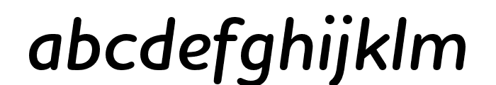 Houschka Rounded DemiBold Italic Font LOWERCASE
