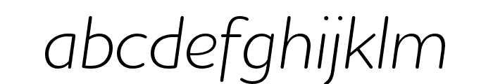 Houschka Rounded Light Italic Font LOWERCASE