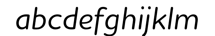 Houschka Rounded Medium Italic Font LOWERCASE