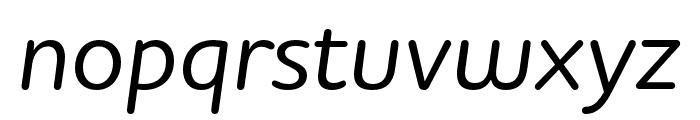 Houschka Rounded Medium Italic Font LOWERCASE