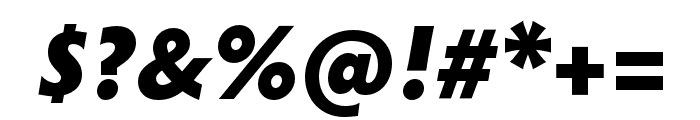 Hypatia Sans Pro Black Italic Font OTHER CHARS