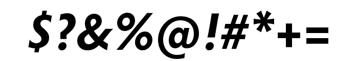 Hypatia Sans Pro Bold Italic Font OTHER CHARS
