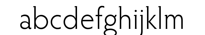 Hypatia Sans Pro Light Font LOWERCASE