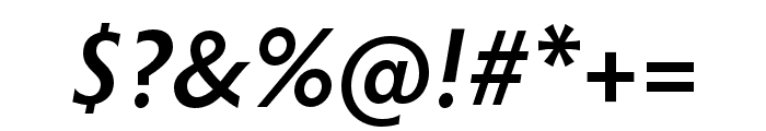 Hypatia Sans Pro Semibold Italic Font OTHER CHARS